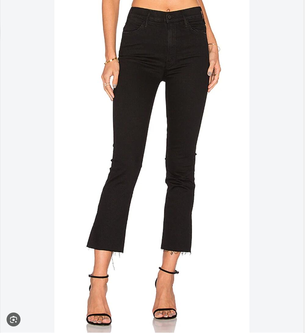 MOTHER the hustler fray not guilty - crop high rise sz 30